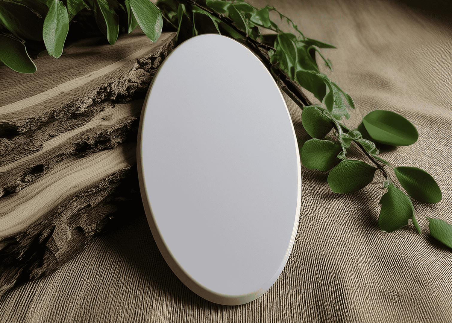 oval shape frame sample